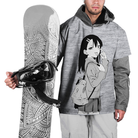 Накидка на куртку 3D с принтом Нагаторо-сан с рюкзаком , 100% полиэстер |  | аниме | нагаторо | садистка | ученица | хаясэ | школьница