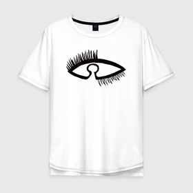 Мужская футболка хлопок Oversize с принтом Око Баланса  в Санкт-Петербурге, 100% хлопок | свободный крой, круглый ворот, “спинка” длиннее передней части | глаза | иллюминаты | мистика | символизм | символы | узоры