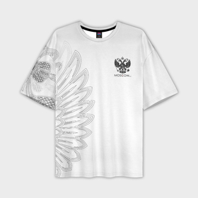 Мужская футболка oversize 3D с принтом Russia MSKSide   Colorless в Петрозаводске,  |  | 