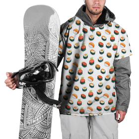 Накидка на куртку 3D с принтом Sushi в Белгороде, 100% полиэстер |  | Тематика изображения на принте: sushi | еда | икра | лосось | рис | роллы | рыба | суши
