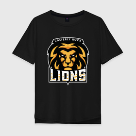 Мужская футболка хлопок Oversize с принтом Lions , 100% хлопок | свободный крой, круглый ворот, “спинка” длиннее передней части | animal | cat | lion | африка | животные | зверь | кот | кошка | лев | львенок | львица | тигр | хищник | царь