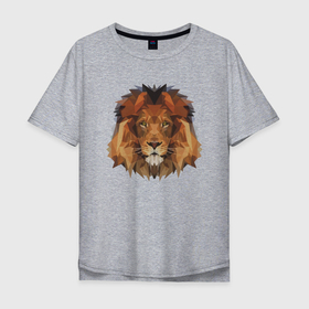 Мужская футболка хлопок Oversize с принтом Father Lion , 100% хлопок | свободный крой, круглый ворот, “спинка” длиннее передней части | animal | cat | lion | африка | животные | зверь | кот | кошка | лев | львенок | львица | тигр | хищник | царь