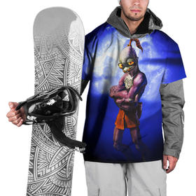 Накидка на куртку 3D с принтом Abe в Белгороде, 100% полиэстер |  | Тематика изображения на принте: abe | abys oddysee | moon | mudokon | new n tasty | oddworld | луна | оддворлд | одиссея эйба | эйб