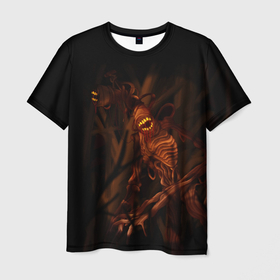 Мужская футболка 3D с принтом СИРЕНОГОЛОВЫЙ (SIREN HEAD) в Тюмени, 100% полиэфир | прямой крой, круглый вырез горловины, длина до линии бедер | siren head | гуманоид | игра | монстр | сиреноголовый | существо | хоррор