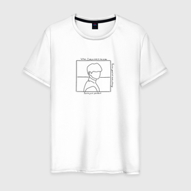 Мужская футболка хлопок с принтом Decalcomania , 100% хлопок | прямой крой, круглый вырез горловины, длина до линии бедер, слегка спущенное плечо. | Тематика изображения на принте: 2u | cover | jungkook | декалькомания | чонгук