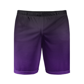 Мужские шорты спортивные с принтом Ночной градиент | Фиолетовый в Курске,  |  | Тематика изображения на принте: градиент | ночной | ночь | перелив | переход | сумерки | темный | феолетовый | фиолетовый | цвета | черный