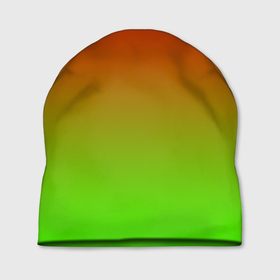 Шапка 3D с принтом Градиент Яблоко в Кировске, 100% полиэстер | универсальный размер, печать по всей поверхности изделия | градиент | желтый | зеленый | красный | перелив | переход | фрукты | цвета | яблоко