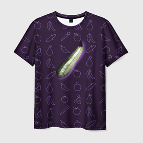 Мужская футболка 3D с принтом Сбор урожая. Кабачок , 100% полиэфир | прямой крой, круглый вырез горловины, длина до линии бедер | бесполезный овощ | зачем кабачок | кабачки | кабачок | овощи | урожай