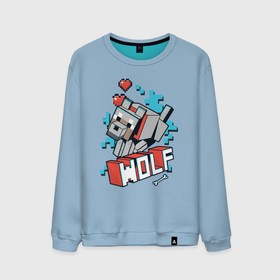 Мужской свитшот хлопок с принтом Майнкрафт Волк, Minecraft Wolf в Белгороде, 100% хлопок |  | 2d | hp | minecraft | wolf | волк | выживай | исследуй | кость | майнкрафт | пиксели | сердечки | сердце | создавай | хп