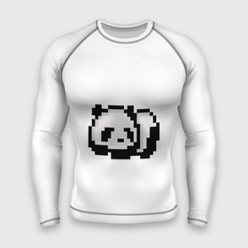Мужской рашгард 3D с принтом Панда ,  |  | art | pixel | pixelart | милаха | милая панда | панда | панда пиксель арт | пиксели | пиксель | пиксельарт | спящая панда