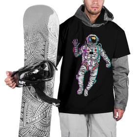 Накидка на куртку 3D с принтом Космонавт , 100% полиэстер |  | астронавт | исследователь | космонавт | космос | путешественник | рисунок
