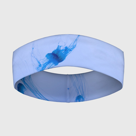 Повязка на голову 3D с принтом МЕДУЗЫ | ГРАДИЕНТ в Екатеринбурге,  |  | gradient | абстракция | амбре | вода | голубая | голубое | градиент | градиент и ничего лишнего | градиенты | медуза | море | на каждый день | океан | синее | синий | синяя | текстура