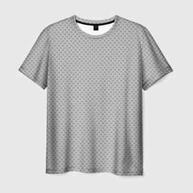 Мужская футболка 3D с принтом GRAY CARBON , 100% полиэфир | прямой крой, круглый вырез горловины, длина до линии бедер | carbon | абстракция | без дизайна | карбон | карбон и ничего лишнего | на каждый день | серая | серое | серый | текстура