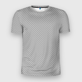 Мужская футболка 3D спортивная с принтом GRAY CARBON в Санкт-Петербурге, 100% полиэстер с улучшенными характеристиками | приталенный силуэт, круглая горловина, широкие плечи, сужается к линии бедра | carbon | абстракция | без дизайна | карбон | карбон и ничего лишнего | на каждый день | серая | серое | серый | текстура