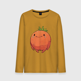 Мужской лонгслив хлопок с принтом Большой томат , 100% хлопок |  | Тематика изображения на принте: арт | мило | милота | овощ | овощи | помидор | рисунок | свежие овощи | свежий овощ | свежий продукт | томат