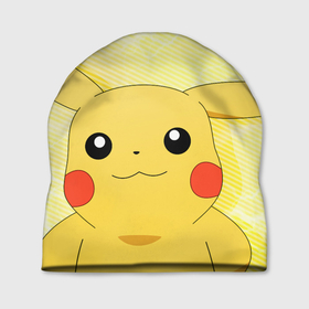 Шапка 3D с принтом Sweet Pikachu в Курске, 100% полиэстер | универсальный размер, печать по всей поверхности изделия | anime | pikachu | pokemon | poket monster | poketmon | аниме | анимэ | карманные монстры | пикачу | покемон