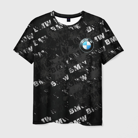 Мужская футболка 3D с принтом BMW в Курске, 100% полиэфир | прямой крой, круглый вырез горловины, длина до линии бедер | amg | benz | bmw | logo amg | logo bmw | mercedes | mercedes amg | mercedes benz | бмв | лого бмв | логотип амг | логотип бмв | логотип мерседес | машина | машина бмв | мерседес | мерседес амг | мерседес бенз | мерсэдэс | месед