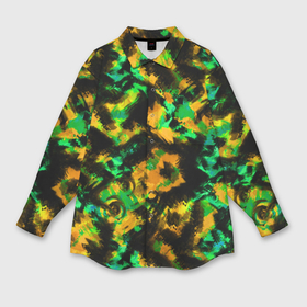 Мужская рубашка oversize 3D с принтом Абстрактный желто зеленый узор камуфляжный в Кировске,  |  | абстрактный | желтый | зеленый | камуфляж | мужской | популярный | размытый узор | современный | черный