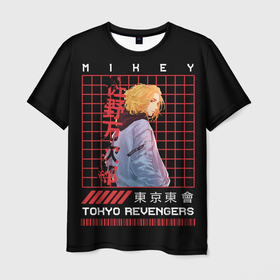 Мужская футболка 3D с принтом Майки Тосва токийские мстители , 100% полиэфир | прямой крой, круглый вырез горловины, длина до линии бедер | anime | mikey | tokyo revengers | аниме | майки | мандзиро сано | мики | микки | токийские мстители