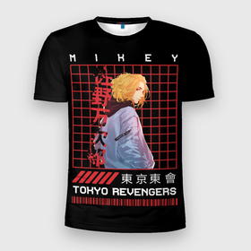 Мужская футболка 3D спортивная с принтом Майки Тосва токийские мстители , 100% полиэстер с улучшенными характеристиками | приталенный силуэт, круглая горловина, широкие плечи, сужается к линии бедра | anime | mikey | tokyo revengers | аниме | майки | мандзиро сано | мики | микки | токийские мстители