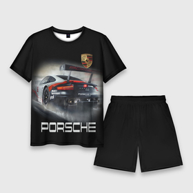 Мужской костюм с шортами 3D с принтом PORSHE в Курске,  |  | 911 | auto | car | cool | dark | logo | machine | porshe | ride | sportcar | автомобили | гонки | крутые | порше | ралли | спорткар | тачки