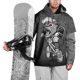 Накидка на куртку 3D с принтом Junk Ride в Курске, 100% полиэстер |  | bike | bmx | gorilla | mtb | ride | бэм | вело | велосипед | велоспорт | горилла | поездка