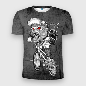 Мужская футболка 3D спортивная с принтом Junk Ride , 100% полиэстер с улучшенными характеристиками | приталенный силуэт, круглая горловина, широкие плечи, сужается к линии бедра | Тематика изображения на принте: bike | bmx | gorilla | mtb | ride | бэм | вело | велосипед | велоспорт | горилла | поездка
