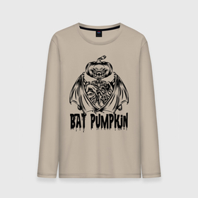 Мужской лонгслив хлопок с принтом Bat pumpkin в Петрозаводске, 100% хлопок |  | bat | halloween | holiday | hype | jaw | muzzle | pumpkin | wings | крылья | летучая мышь | пасть | праздник | хайп | хэллоуин