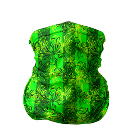 Бандана-труба 3D с принтом Неоновый полосатый узор  в Новосибирске, 100% полиэстер, ткань с особыми свойствами — Activecool | плотность 150‒180 г/м2; хорошо тянется, но сохраняет форму | бабочки | вертикальные полосы | зеленый | летний | неоновый | неоновый зеленый | современный | яркий узор