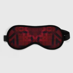Маска для сна 3D с принтом Темно-красный геометрический  в Кировске, внешний слой — 100% полиэфир, внутренний слой — 100% хлопок, между ними — поролон |  | абстрактный | геометрические фигуры | креативный | модный | молодежный | популярный | современный | темно красный
