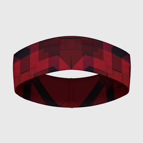 Повязка на голову 3D с принтом Темно красный геометрический в Белгороде,  |  | абстрактный | геометрические фигуры | креативный | модный | молодежный | популярный | современный | темно красный