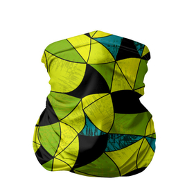 Бандана-труба 3D с принтом Гранжевый яркий зеленый  , 100% полиэстер, ткань с особыми свойствами — Activecool | плотность 150‒180 г/м2; хорошо тянется, но сохраняет форму | абстрактный | гранжевая текстура | зеленый | летний | молодежный | современный | ярко желтый
