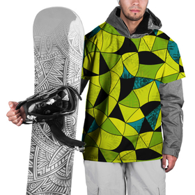 Накидка на куртку 3D с принтом Гранжевый яркий зеленый  в Новосибирске, 100% полиэстер |  | Тематика изображения на принте: абстрактный | гранжевая текстура | зеленый | летний | молодежный | современный | ярко желтый