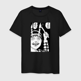 Мужская футболка хлопок с принтом Соичи дзюндзи ито в Тюмени, 100% хлопок | прямой крой, круглый вырез горловины, длина до линии бедер, слегка спущенное плечо. | аниме | дзюндзи ито | манга | соити | соичи