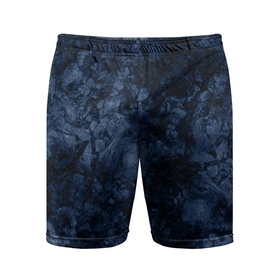 Мужские шорты спортивные с принтом Темно-синяя текстура камня  в Екатеринбурге,  |  | Тематика изображения на принте: абстрактный | модный | молодежный | мрамор | мраморный узор | синий | современный