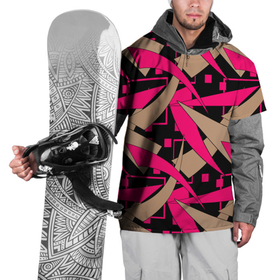 Накидка на куртку 3D с принтом Яркий абстрактный узор  в Курске, 100% полиэстер |  | Тематика изображения на принте: абстрактный | геометрический | коричневый | малиновый | молодежный | современный | черный