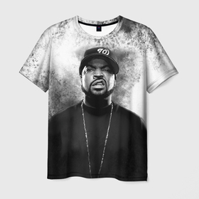 Мужская футболка 3D с принтом Ice Cube | Айс Куб (Z) , 100% полиэфир | прямой крой, круглый вырез горловины, длина до линии бедер | ice cube | oshea jackson | rap | айс куб | айс кьюб | реп | репер | рэпер | хип хоп
