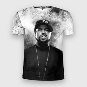 Мужская футболка 3D спортивная с принтом Ice Cube | Айс Куб (Z) , 100% полиэстер с улучшенными характеристиками | приталенный силуэт, круглая горловина, широкие плечи, сужается к линии бедра | ice cube | oshea jackson | rap | айс куб | айс кьюб | реп | репер | рэпер | хип хоп