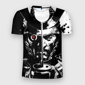 Мужская футболка 3D спортивная с принтом Самурай | ЧБ | Лого (+спина) (Z) в Белгороде, 100% полиэстер с улучшенными характеристиками | приталенный силуэт, круглая горловина, широкие плечи, сужается к линии бедра | Тематика изображения на принте: game | ghost of tsushim | jin sakai | ninja | samurai | the ghost of tsushima | буке | вакидзаси | воин | вояк | дайсё | дзин сакай | иайто | игра | катана | кодати | мононофу | мститель | мушя | ниндзя | нодати | одати | призрак цусимы | с