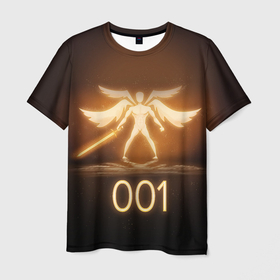 Мужская футболка 3D с принтом SCP 001  в Санкт-Петербурге, 100% полиэфир | прямой крой, круглый вырез горловины, длина до линии бедер | Тематика изображения на принте: 001 | scp | scp 001 | страж врат | эссипи