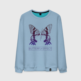 Мужской свитшот хлопок с принтом Эффект бабочки в Белгороде, 100% хлопок |  | butterfly | butterfly effect. | бабочка | эффект бабочки