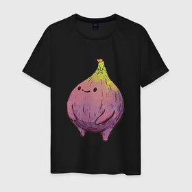 Мужская футболка хлопок с принтом Инжир в Санкт-Петербурге, 100% хлопок | прямой крой, круглый вырез горловины, длина до линии бедер, слегка спущенное плечо. | арт | инжир | мило | милота | рисунок | свежие фрукты | свежий продукт | свежий фрукт | фрукт | фрукты