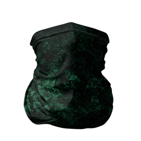 Бандана-труба 3D с принтом Темно-зеленый мраморный узор  в Тюмени, 100% полиэстер, ткань с особыми свойствами — Activecool | плотность 150‒180 г/м2; хорошо тянется, но сохраняет форму | Тематика изображения на принте: абстрактный | велюровый | зеленый | каменный | мрамор | современный | текстура камня | темный зеленый