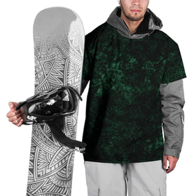 Накидка на куртку 3D с принтом Темно-зеленый мраморный узор  в Тюмени, 100% полиэстер |  | Тематика изображения на принте: абстрактный | велюровый | зеленый | каменный | мрамор | современный | текстура камня | темный зеленый