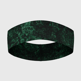 Повязка на голову 3D с принтом Темно зеленый мраморный узор в Новосибирске,  |  | абстрактный | велюровый | зеленый | каменный | мрамор | современный | текстура камня | темный зеленый