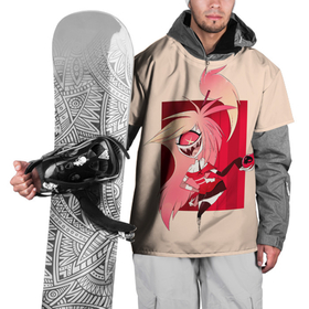 Накидка на куртку 3D с принтом Милаха Черри в Санкт-Петербурге, 100% полиэстер |  | cherri bomb | hazbin hotel | мульт | мультфильм | отель хазбин | черри бомб