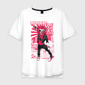 Мужская футболка хлопок Oversize с принтом Лев в очках в Кировске, 100% хлопок | свободный крой, круглый ворот, “спинка” длиннее передней части | гранж | лев | машина | очки | уличный стиль | урбан