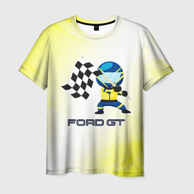 Мужская футболка 3D с принтом Ford - Racing в Тюмени, 100% полиэфир | прямой крой, круглый вырез горловины, длина до линии бедер | auto | ford | logo | moto | motors | pro | racing | symbol | авто | автомобиль | гонки | знак | лого | логотип | логотипы | марка | машина | мото | моторс | символ | символы | форд