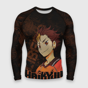 Мужской рашгард 3D с принтом Нишиноя Ю Волейбол в Тюмени,  |  | haikyu | haikyuu | libero | nishinoya | yu | волейбол | либеро | нишиноя | ноя | ю