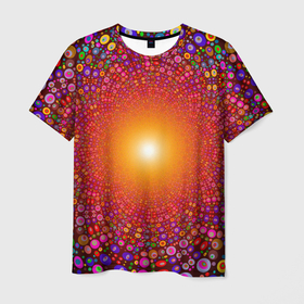 Мужская футболка 3D с принтом Сияй в Петрозаводске, 100% полиэфир | прямой крой, круглый вырез горловины, длина до линии бедер | flash | glow | light | вспышка | свет | сияние